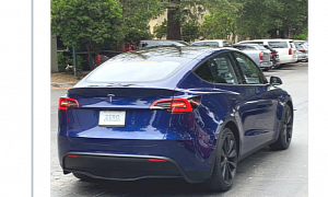 Tesla Model Y Spotted On Public Roads With Model S Camera Car In Tow