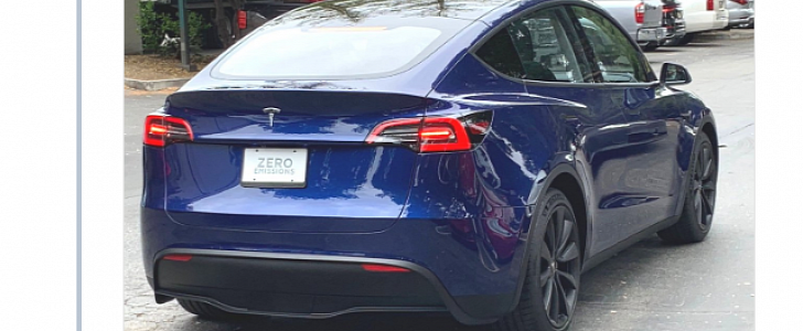 2021 Tesla Model Y spotted on public road