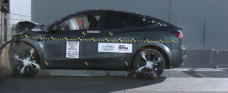 Tesla Model Y NHTSA crash test