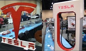 Tesla Motors LEGO Logo and Supercharger Makes Us Want a Model S Made of Bricks