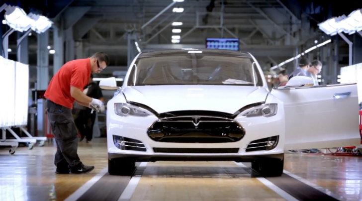 Tesla Model S Assembly Line