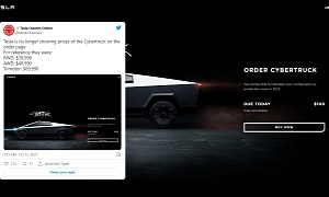Tesla No Longer Shows Prices for the Cybertruck on Its Website