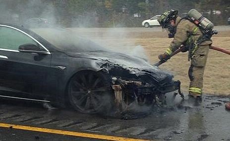 Tesla Model S fire in Tennessee