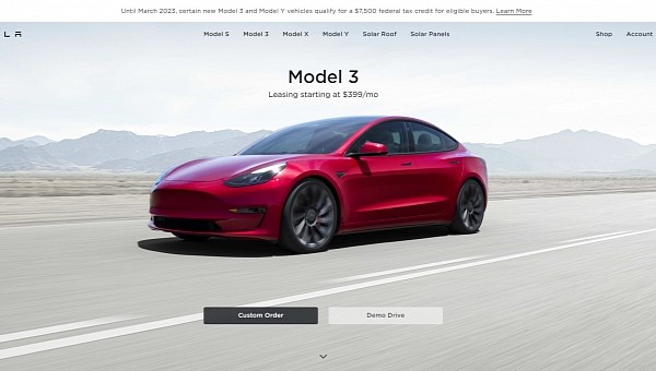 Tesla offers cheap leasing options for the Model 3 RWD