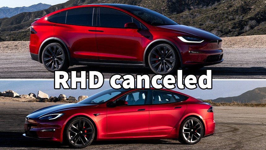 Tesla officially canceled RHD Model S and Model X