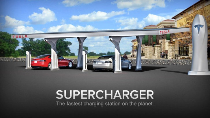 Tesla Supercharger site