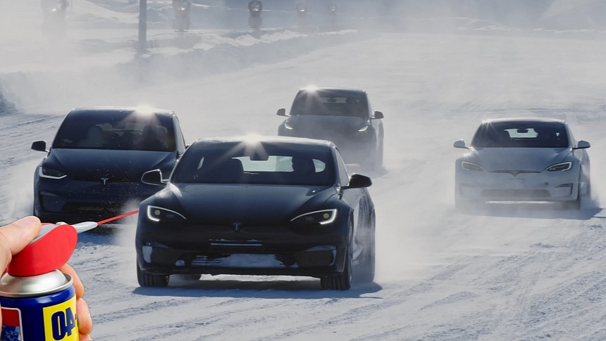 Tesla's EVs in the Winter