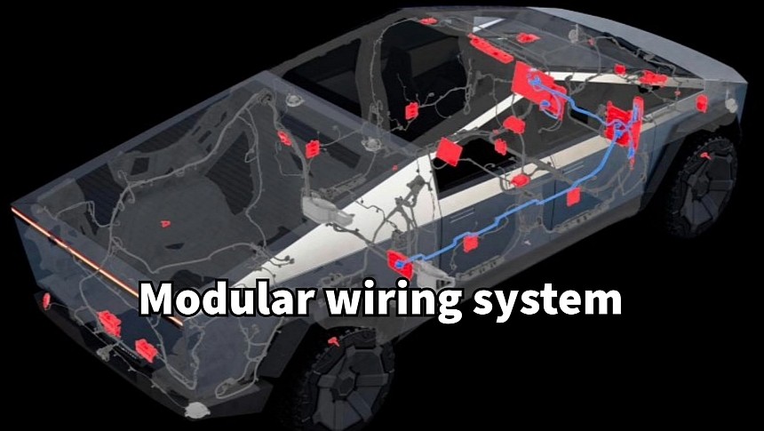 Tesla Cybertruck introduced a simplified wiring harness