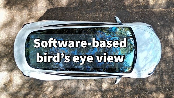 Tesla patents show bird's eye view will be offered via vision-based machine learning