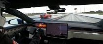 Tesla Plaid Drags 9-Second Whipple Dodge Challenger Hellcat, Did Someone Get Stomped?