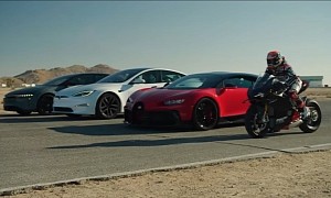 Tesla Model S Plaid Races Bugatti Chiron, New Lucid Air Sapphire Obliterates Them Both