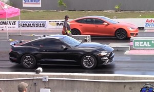 Tesla Plaids Drag Ford Mustang GTs and Nissan GT-R, Slow ICE Sounds 'Glorious'