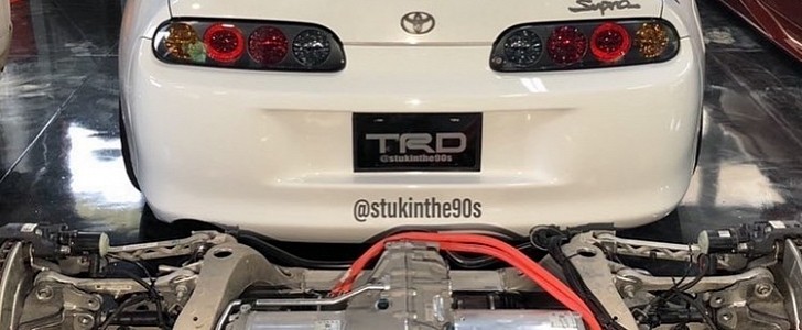 Tesla-Powered Toyota Supra