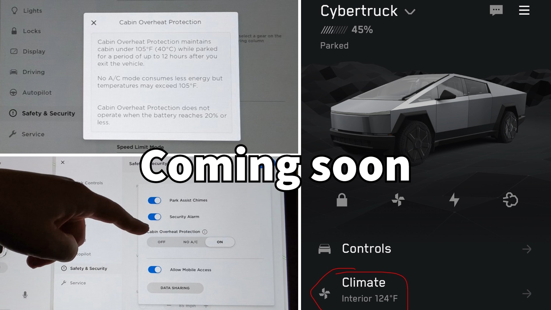 Tesla Prepares Cybertruck Feature-Packed Update, Including Cabin Overheat Protection