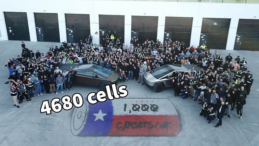 Tesla produces enough 4680 battery cells to build 1,000 Cybertrucks per week