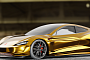 Tesla Roadster 2.0 Gets Rendered in Gold for a Sheik's Pleasure