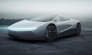 Tesla Roadster "Alternative" Has Cybertruck Styling, Looks like a Lamborghini