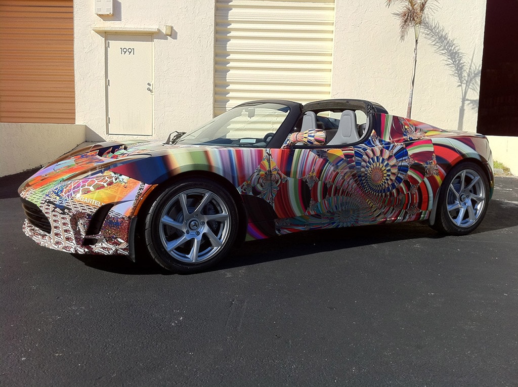 Tesla Roadster Art Car
