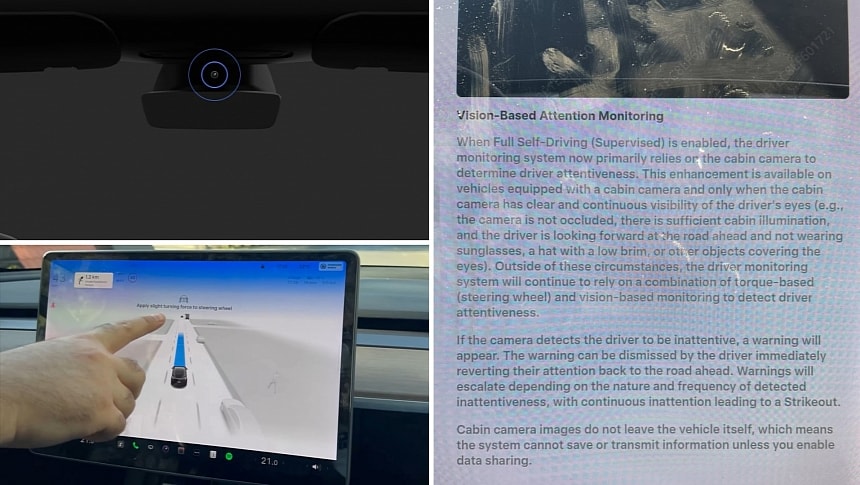Tesla rolls out FSD V12.4 with camera-based driver monitoring