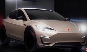 Tesla's $25k Compact Affordable Model '2' Comes Out From Behind the CGI Curtain