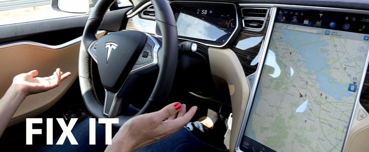 Tesla Model S on Autopilot