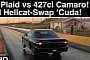 Tesla S Plaid Drags 427 Camaro, Hellcat-Swapped 1971 'Cuda; It's Not What We Wanted To See