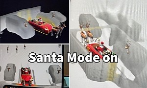 Tesla's Santa Mode Easter Egg Goes Wild This Year, Reindeer All Over the Place