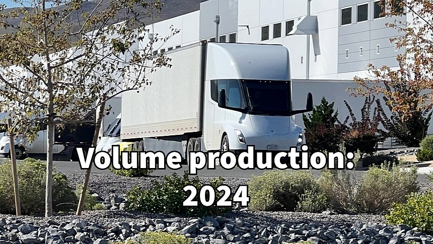 Tesla Semi should start volume production in 2024