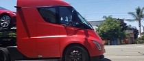 Tesla Semi Prototype Hauling Model Ys for Delivery Is Peak Tesla