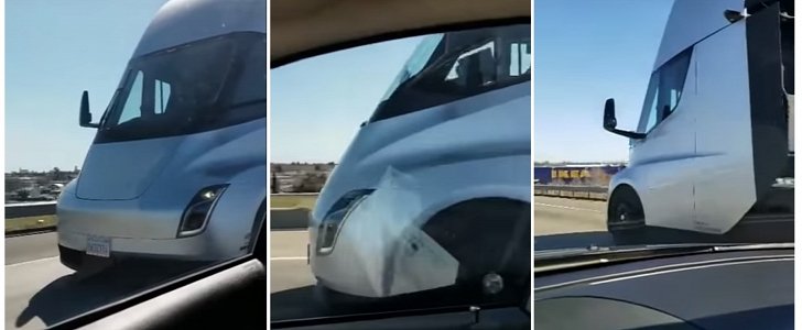 Tesla Semi spotted on the highway