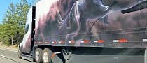 Tesla Semi with Impressive Artwork on Its Body Spotted Out in the Wild