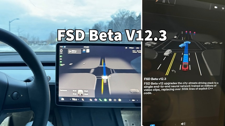 Tesla rolls out FSD Beta V12.3