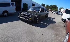 Tesla-Swapped '85 Chevy C10 Square Body Trials Mental Push-Rod Setup on Street