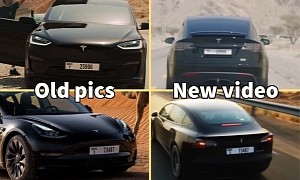 Tesla Takes Its S3XY Bunch to Dubai for Heat Testing, Video Shows Cars From a Year Ago