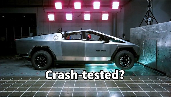 Tesla teases Cybertruck crash test on April Fools' Day