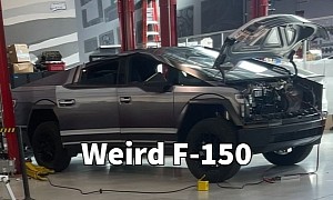 Tesla Tested a Cybertruck With a Ford F-150 Wrap, Picture Also Shows Minuscule Frunk