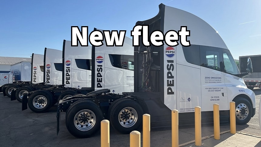 New Tesla Semi fleet delivered to PepsiCo