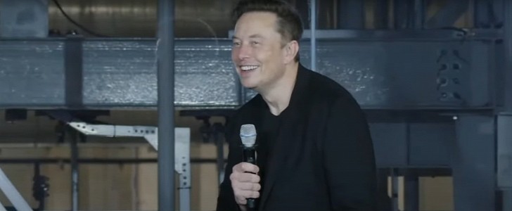 Elon Musk Amused during Q&A 