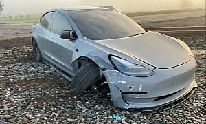 Tesla With FSD Engaged Almost Drives Into Train, Owner Has the Videos To Prove It