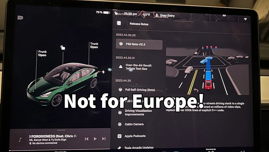 Tesla won't be able to launch FSD in Europe
