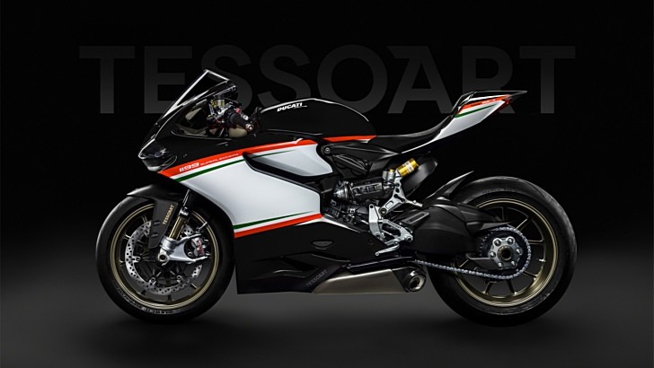 Tessoart Ducati 1199 Superleggera Tricolore Nero