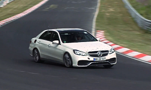 Test Version E63 AMG 4Matic Being Thrashed on the Nordschleife