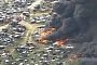 Texas Brush Fire Sparks Massive Junkyard Blaze
