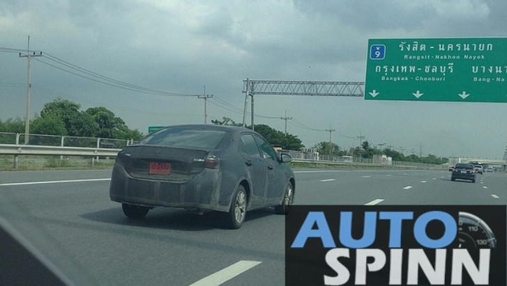 2014 Toyota Corolla Spyed in Thailand