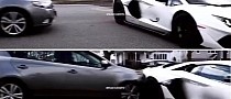 That's NOT How You Take a Left Turn: Lamborghini Aventador SVJ T-Boned by Kia Hatch