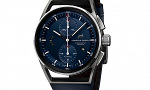 The 1919 Chronotimer Flyback Blue & Leather Puts a Porsche 911 on Your Wrist