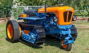 The 1960 Lamborghini 3402 Is One Weird Looking Tractor in Gulf Livery