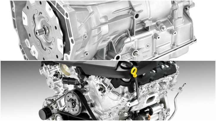 GM 3.6L LGX V6 engine and GM Hydra-Matic 8L45 8-speed transmission