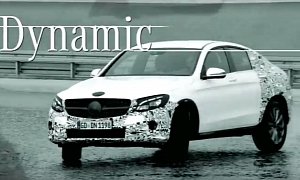 The 2017 Mercedes-Benz GLC Coupe Debuts in New York, Drifts on a Skid Pad