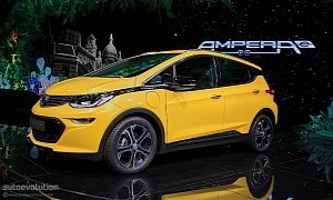 The 2017 Opel Ampera-e Has Arrived In Paris, Its Maximum Range Exceeds 500 Km